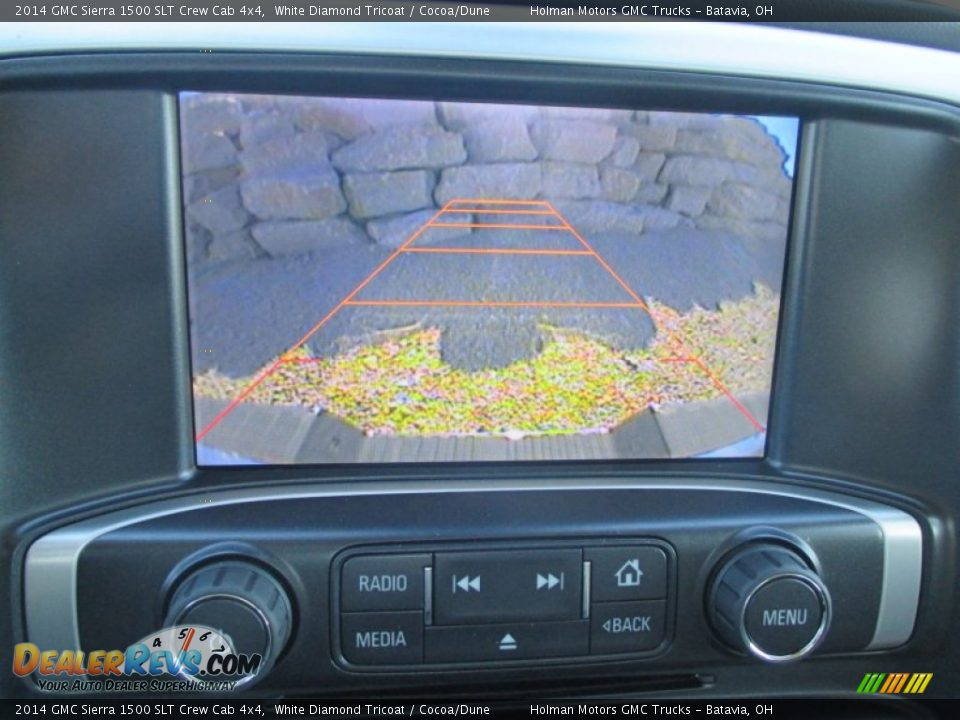 2014 GMC Sierra 1500 SLT Crew Cab 4x4 White Diamond Tricoat / Cocoa/Dune Photo #11