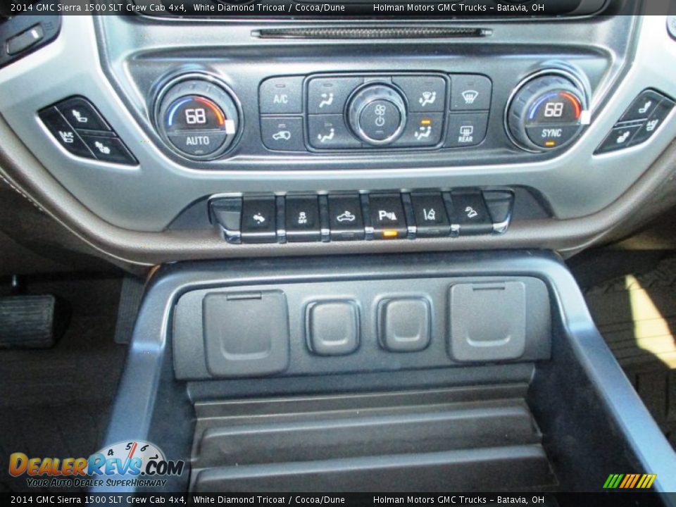 2014 GMC Sierra 1500 SLT Crew Cab 4x4 White Diamond Tricoat / Cocoa/Dune Photo #12
