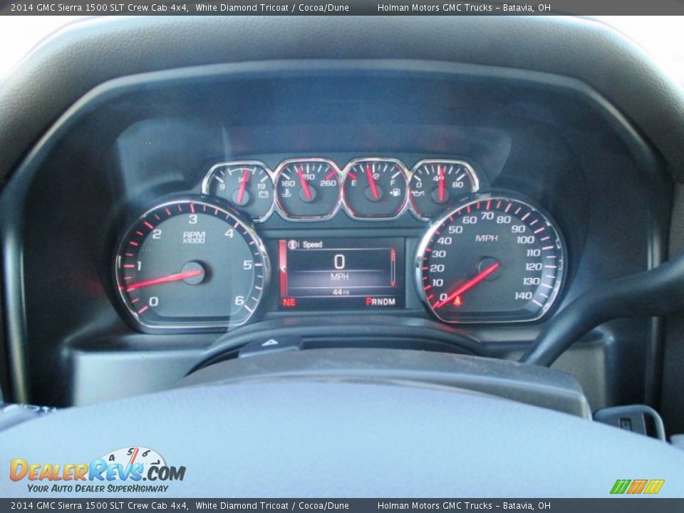 2014 GMC Sierra 1500 SLT Crew Cab 4x4 White Diamond Tricoat / Cocoa/Dune Photo #21