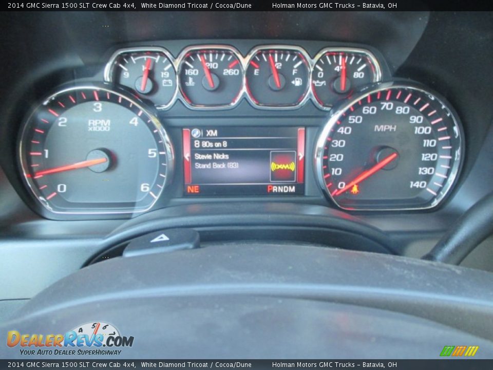 2014 GMC Sierra 1500 SLT Crew Cab 4x4 White Diamond Tricoat / Cocoa/Dune Photo #22
