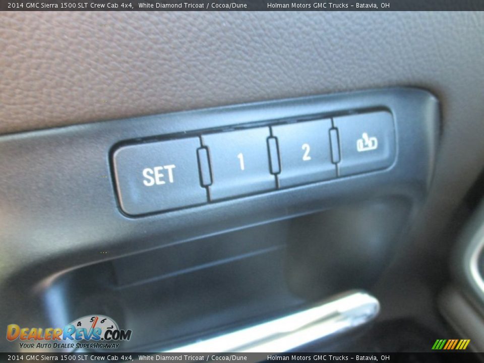 2014 GMC Sierra 1500 SLT Crew Cab 4x4 White Diamond Tricoat / Cocoa/Dune Photo #24