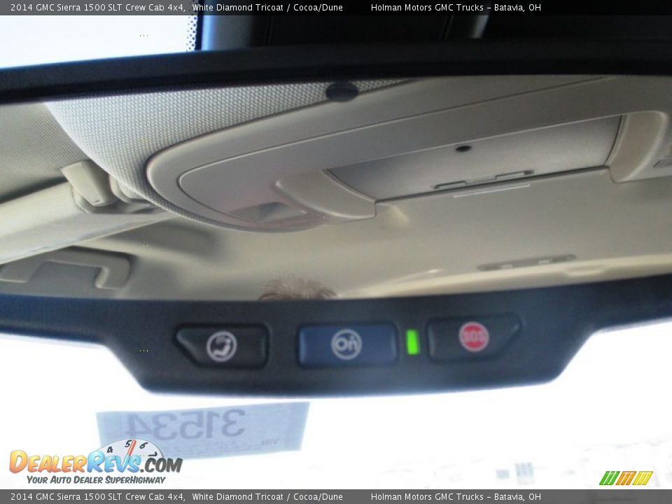 2014 GMC Sierra 1500 SLT Crew Cab 4x4 White Diamond Tricoat / Cocoa/Dune Photo #26
