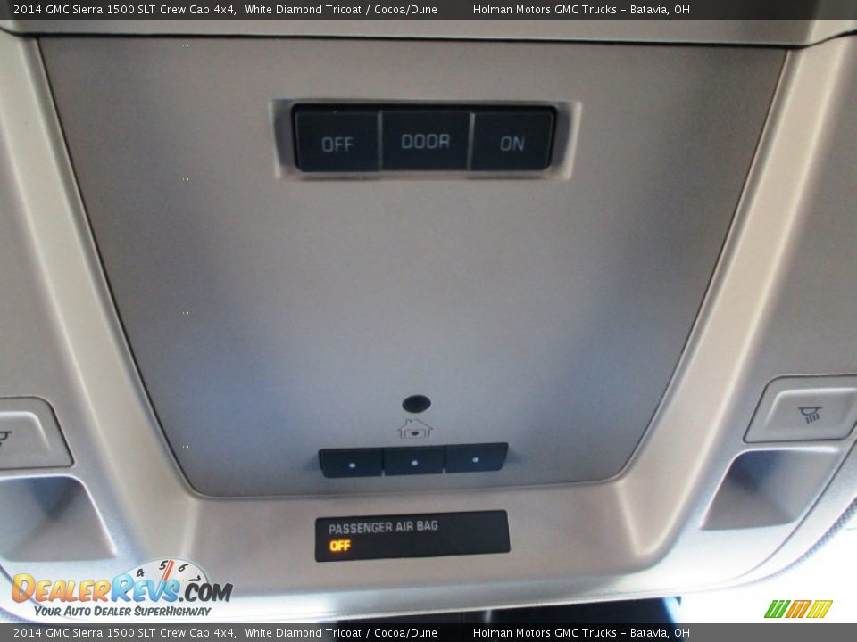 2014 GMC Sierra 1500 SLT Crew Cab 4x4 White Diamond Tricoat / Cocoa/Dune Photo #27