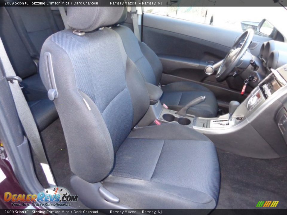 2009 Scion tC Sizzling Crimson Mica / Dark Charcoal Photo #11
