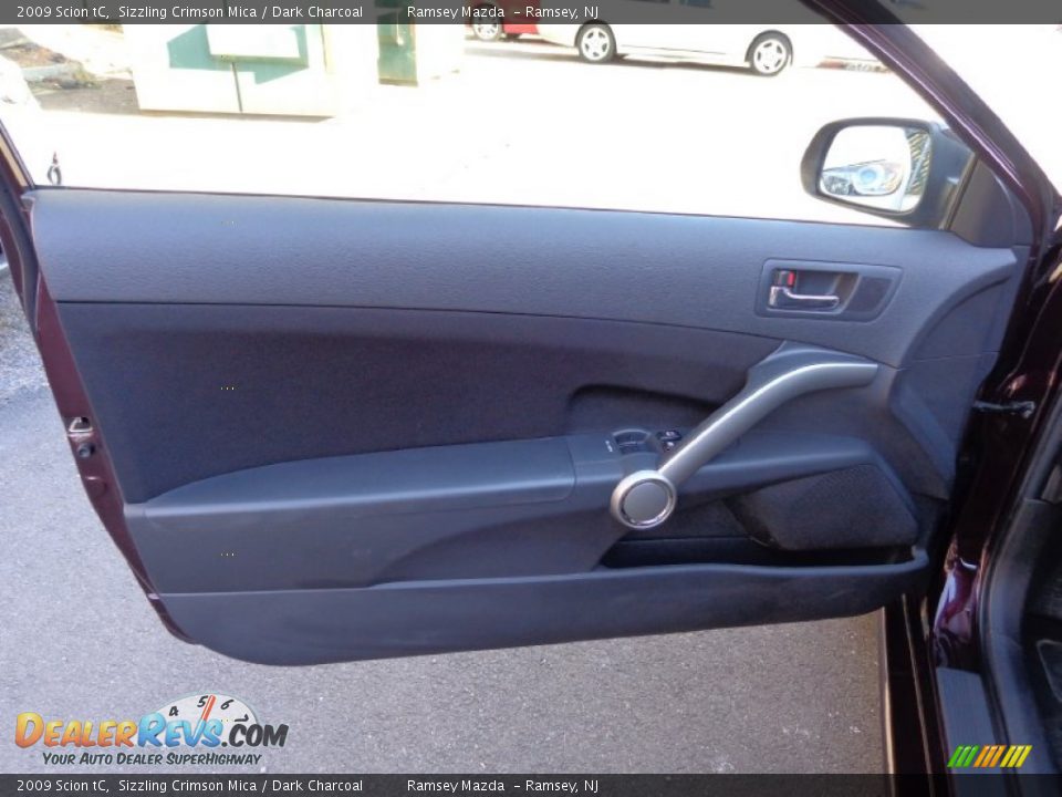 2009 Scion tC Sizzling Crimson Mica / Dark Charcoal Photo #14