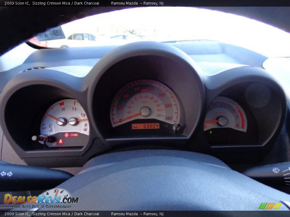2009 Scion tC Sizzling Crimson Mica / Dark Charcoal Photo #21