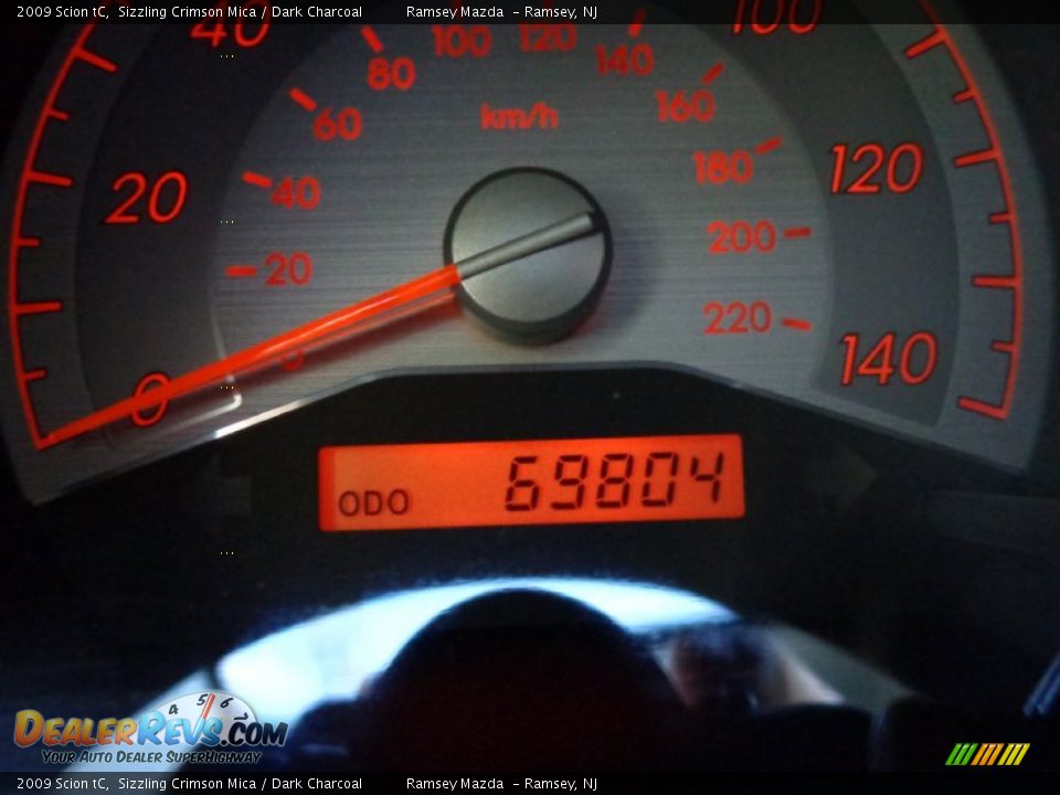 2009 Scion tC Sizzling Crimson Mica / Dark Charcoal Photo #22