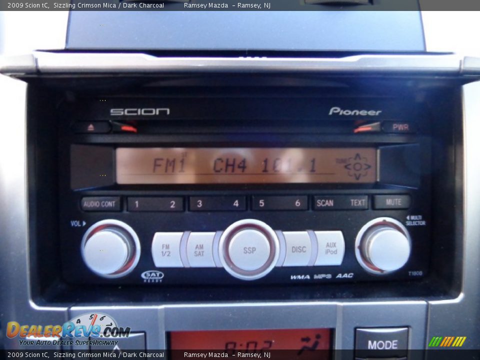 2009 Scion tC Sizzling Crimson Mica / Dark Charcoal Photo #24