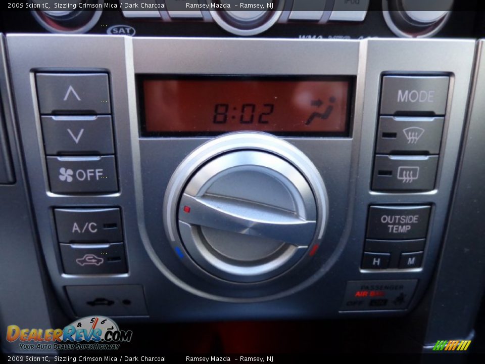 2009 Scion tC Sizzling Crimson Mica / Dark Charcoal Photo #25