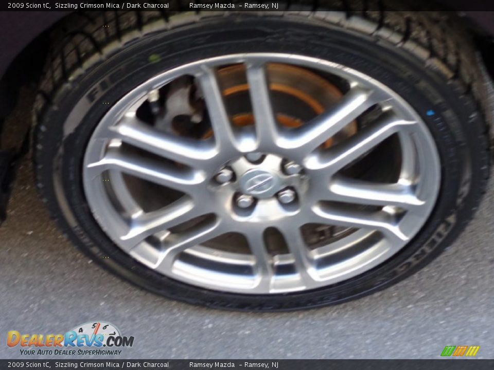2009 Scion tC Sizzling Crimson Mica / Dark Charcoal Photo #29