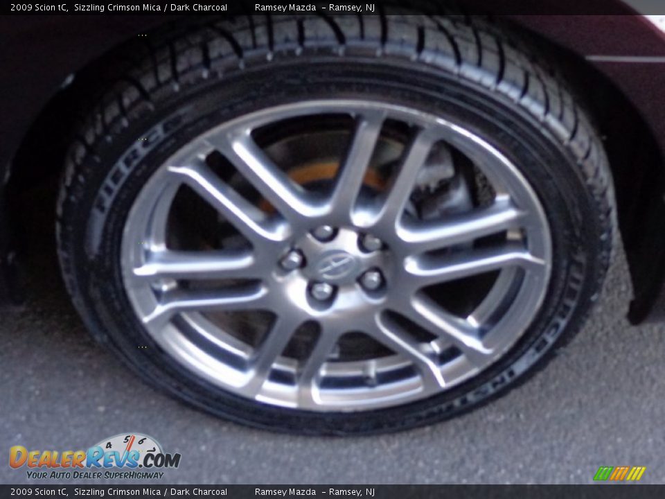 2009 Scion tC Sizzling Crimson Mica / Dark Charcoal Photo #31
