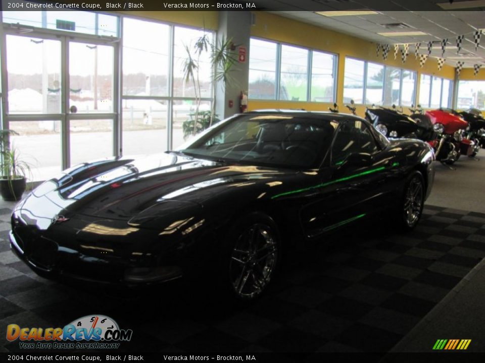 2004 Chevrolet Corvette Coupe Black / Black Photo #3