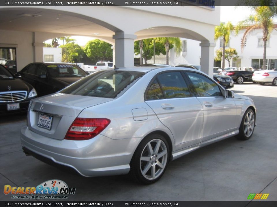 2013 Mercedes-Benz C 250 Sport Iridium Silver Metallic / Black Photo #2
