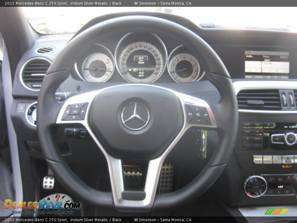 2013 Mercedes-Benz C 250 Sport Iridium Silver Metallic / Black Photo #11