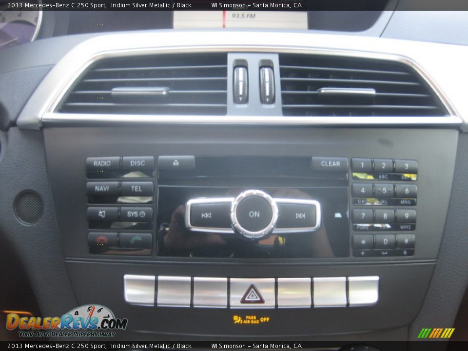 2013 Mercedes-Benz C 250 Sport Iridium Silver Metallic / Black Photo #14