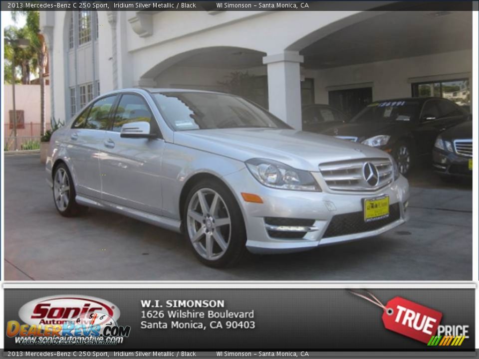 2013 Mercedes-Benz C 250 Sport Iridium Silver Metallic / Black Photo #26