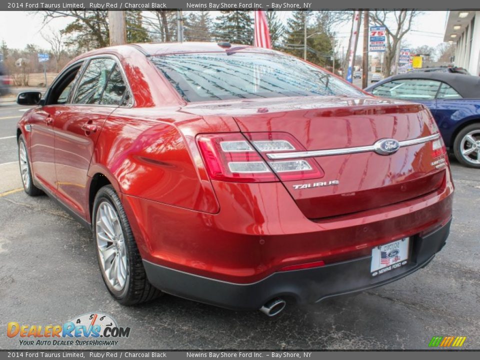 2014 Ford Taurus Limited Ruby Red / Charcoal Black Photo #3