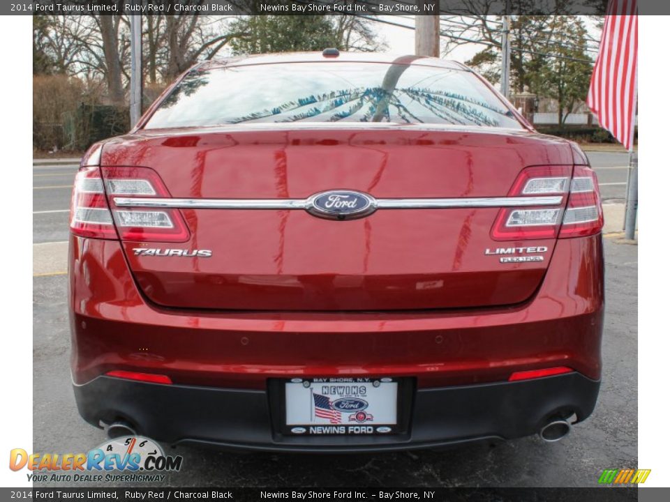 2014 Ford Taurus Limited Ruby Red / Charcoal Black Photo #4
