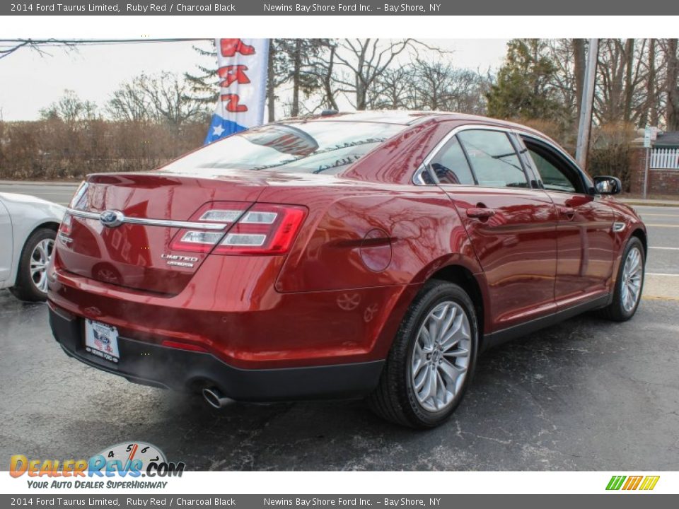 2014 Ford Taurus Limited Ruby Red / Charcoal Black Photo #5