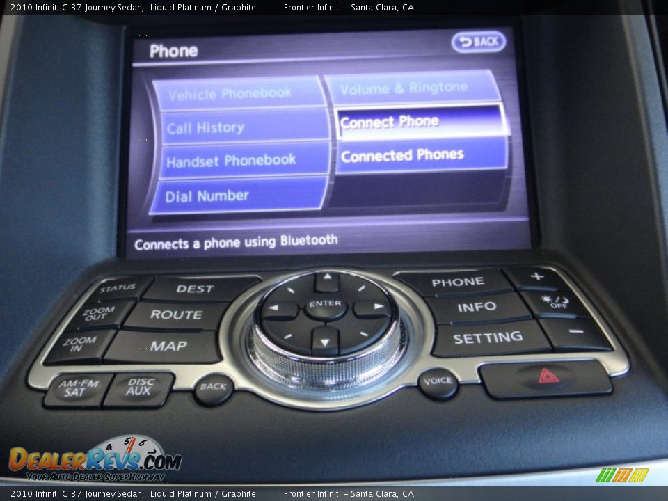 2010 Infiniti G 37 Journey Sedan Liquid Platinum / Graphite Photo #11