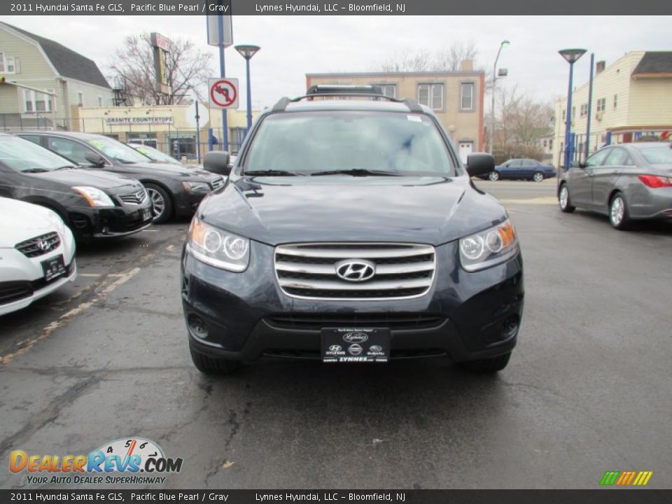 2011 Hyundai Santa Fe GLS Pacific Blue Pearl / Gray Photo #2