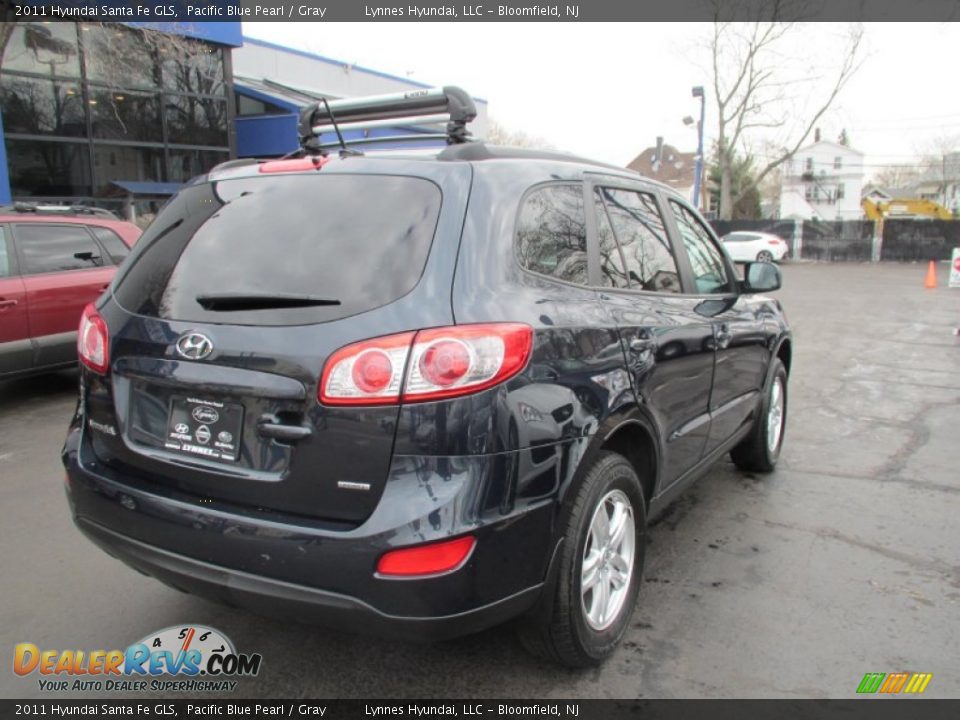 2011 Hyundai Santa Fe GLS Pacific Blue Pearl / Gray Photo #4