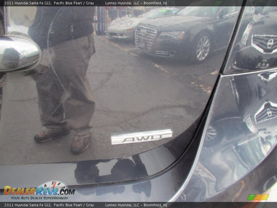 2011 Hyundai Santa Fe GLS Pacific Blue Pearl / Gray Photo #7