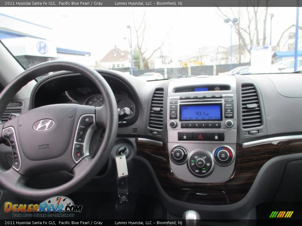 2011 Hyundai Santa Fe GLS Pacific Blue Pearl / Gray Photo #12