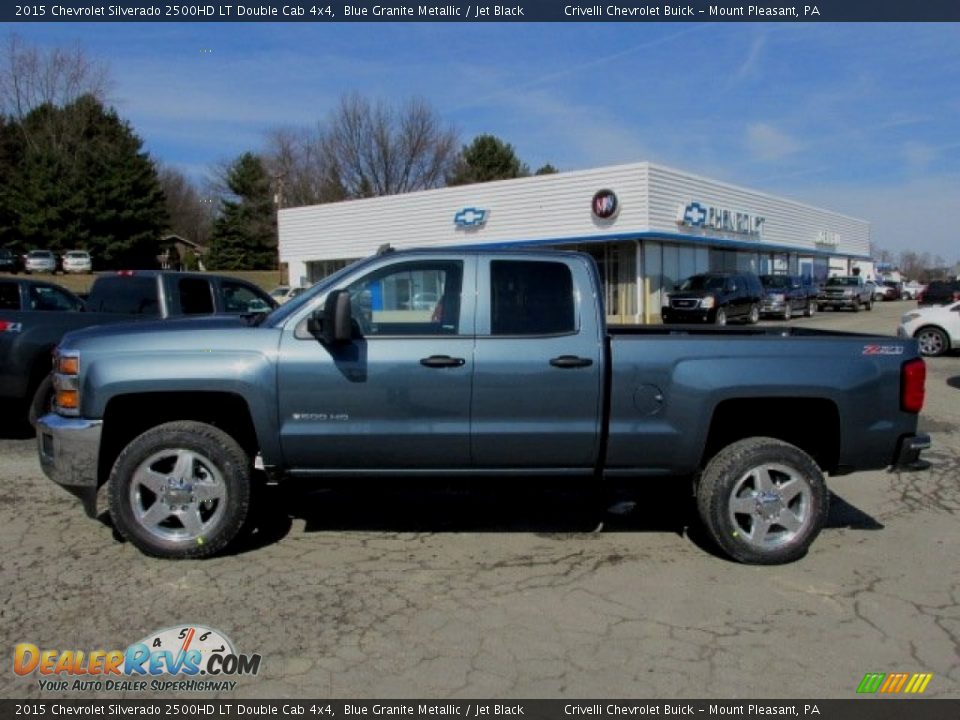 2015 Chevrolet Silverado 2500HD LT Double Cab 4x4 Blue Granite Metallic / Jet Black Photo #2