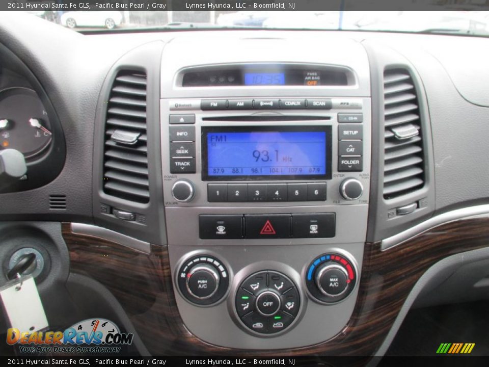 2011 Hyundai Santa Fe GLS Pacific Blue Pearl / Gray Photo #13