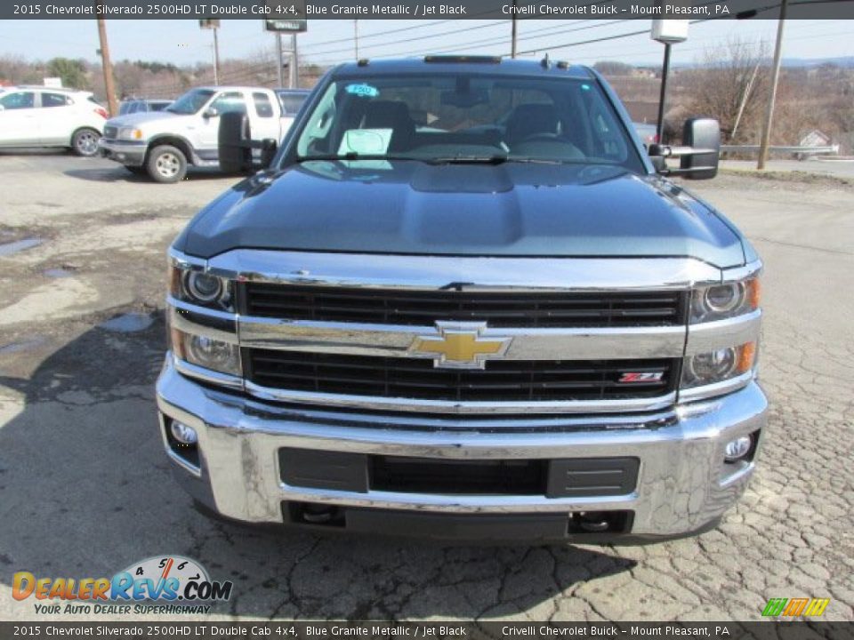 2015 Chevrolet Silverado 2500HD LT Double Cab 4x4 Blue Granite Metallic / Jet Black Photo #3