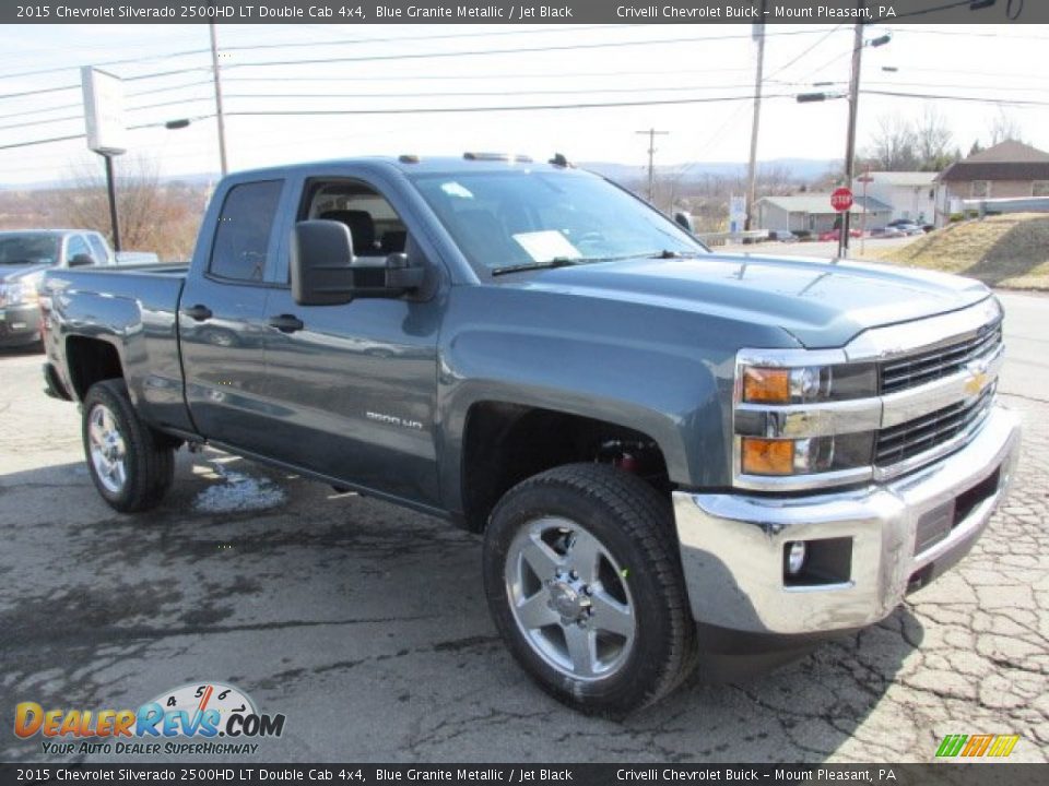 2015 Chevrolet Silverado 2500HD LT Double Cab 4x4 Blue Granite Metallic / Jet Black Photo #4