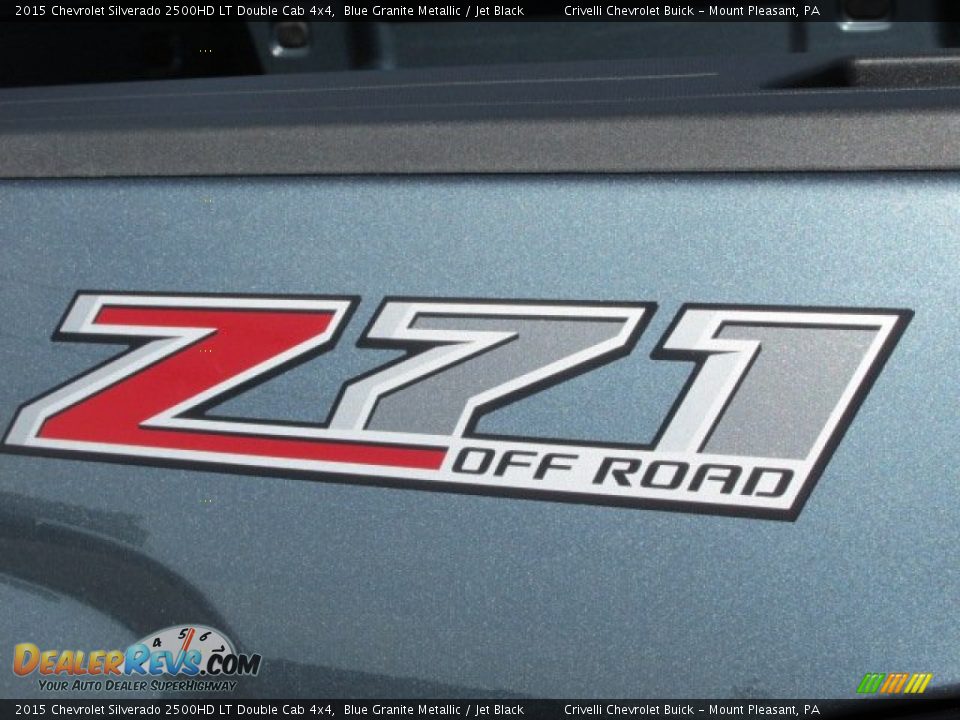 2015 Chevrolet Silverado 2500HD LT Double Cab 4x4 Blue Granite Metallic / Jet Black Photo #6