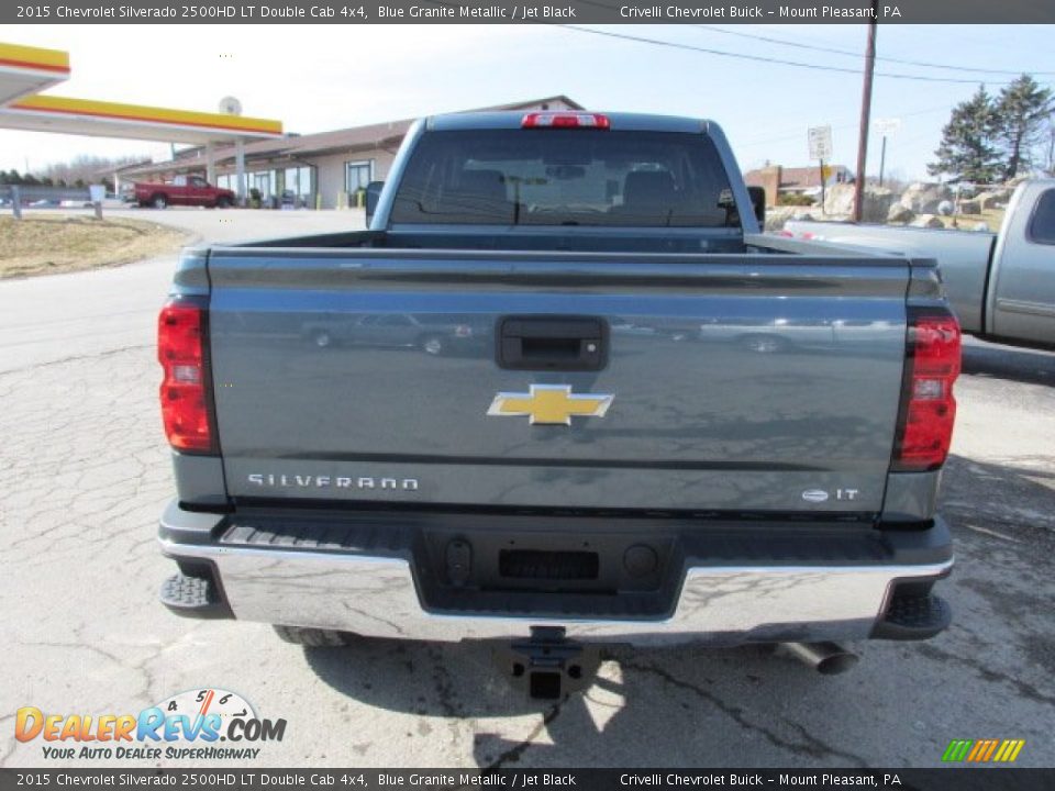 2015 Chevrolet Silverado 2500HD LT Double Cab 4x4 Blue Granite Metallic / Jet Black Photo #7