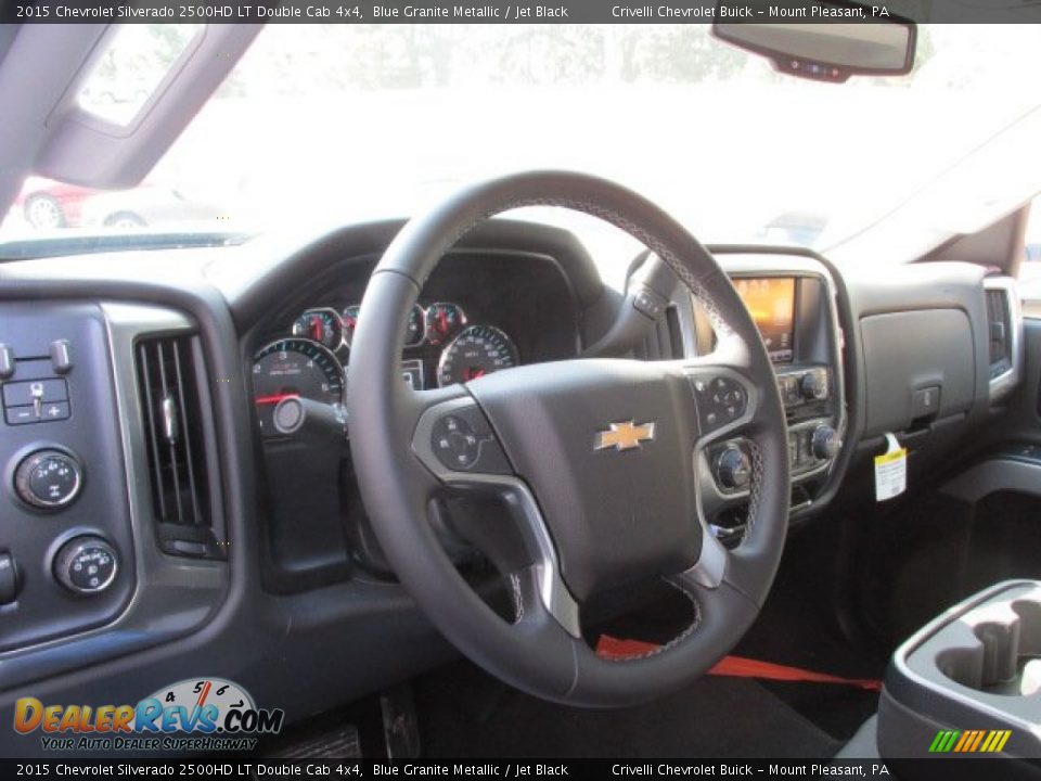 2015 Chevrolet Silverado 2500HD LT Double Cab 4x4 Blue Granite Metallic / Jet Black Photo #9