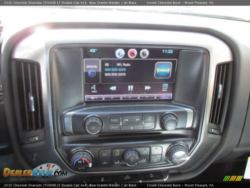 2015 Chevrolet Silverado 2500HD LT Double Cab 4x4 Blue Granite Metallic / Jet Black Photo #14