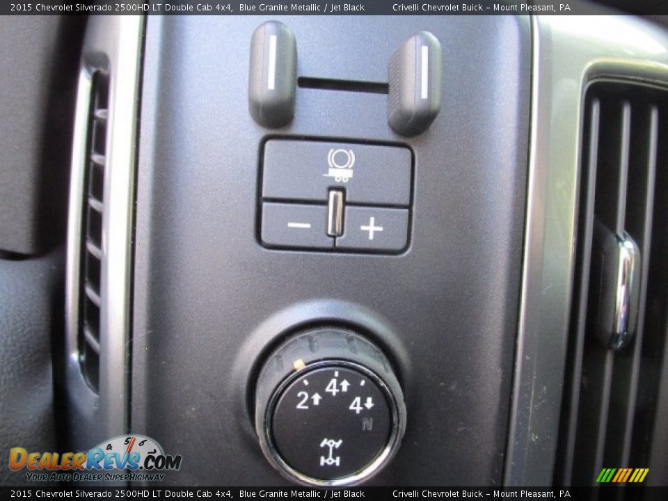 2015 Chevrolet Silverado 2500HD LT Double Cab 4x4 Blue Granite Metallic / Jet Black Photo #17