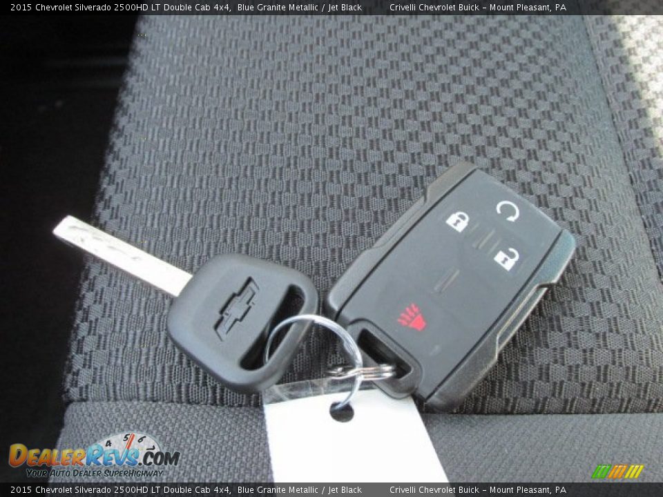 2015 Chevrolet Silverado 2500HD LT Double Cab 4x4 Blue Granite Metallic / Jet Black Photo #19