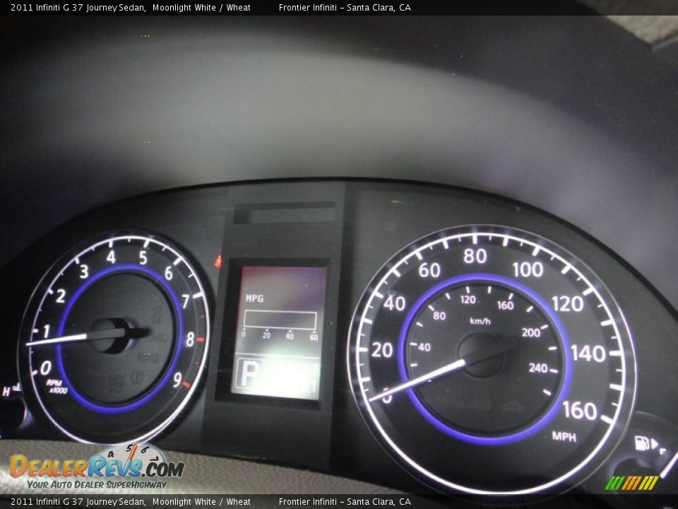2011 Infiniti G 37 Journey Sedan Moonlight White / Wheat Photo #9