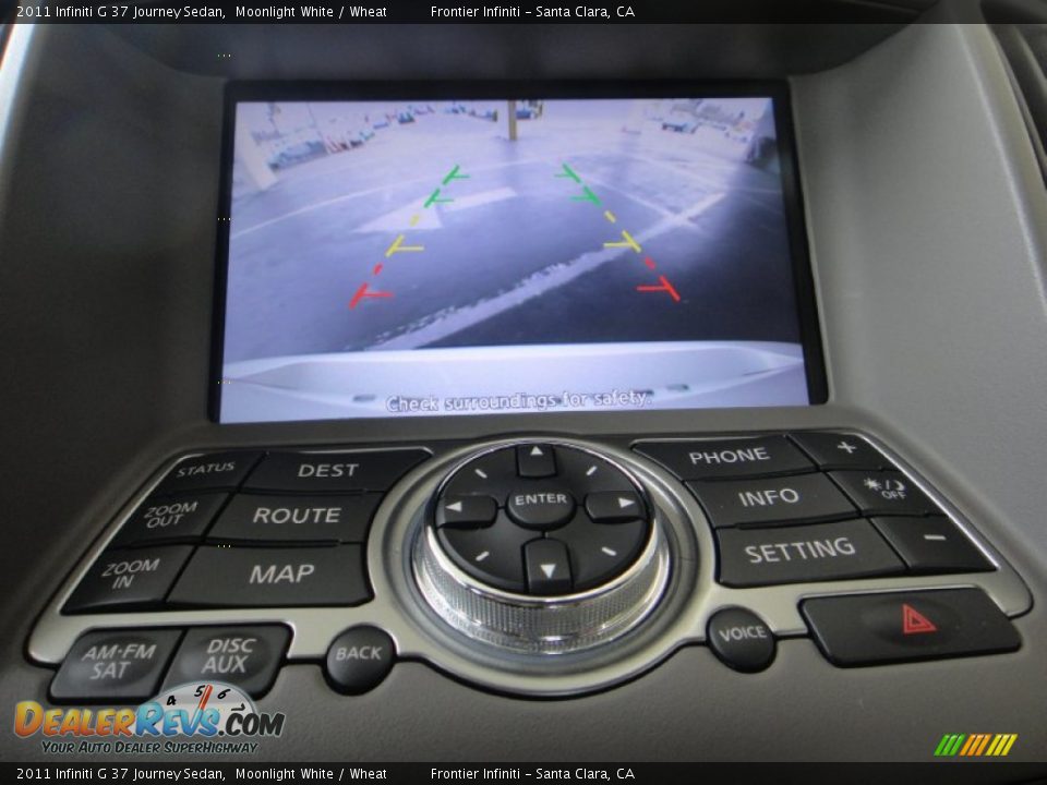 2011 Infiniti G 37 Journey Sedan Moonlight White / Wheat Photo #12