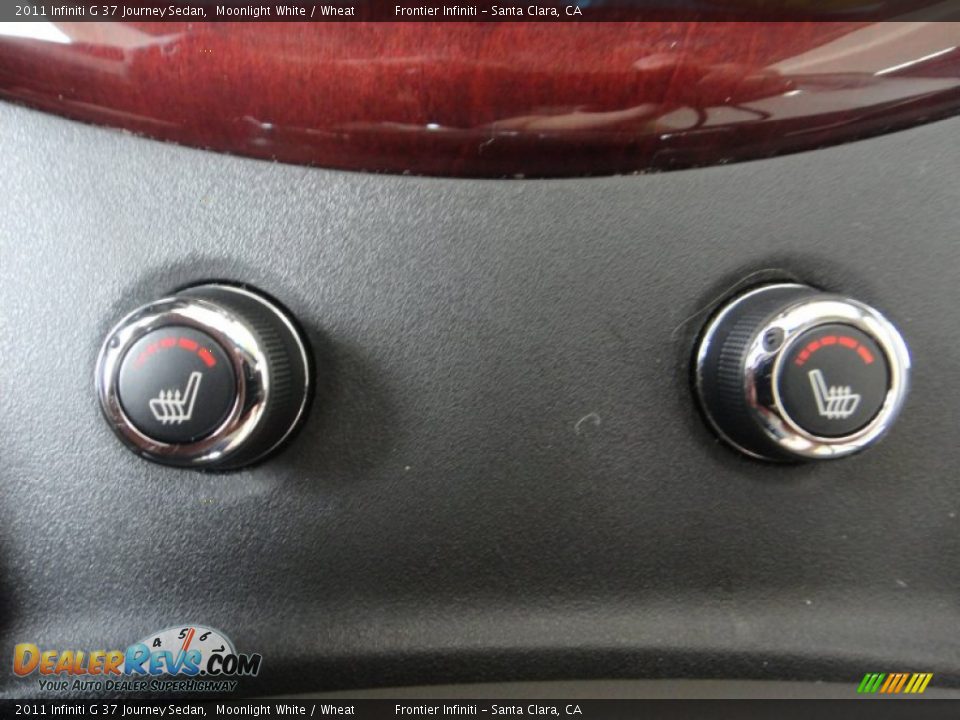 2011 Infiniti G 37 Journey Sedan Moonlight White / Wheat Photo #14