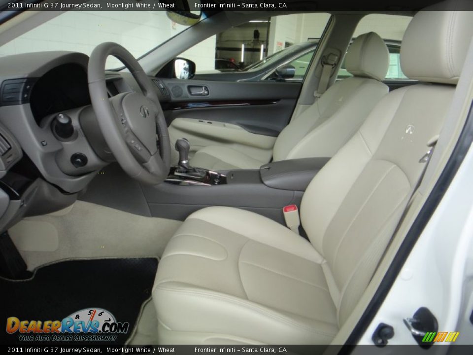 2011 Infiniti G 37 Journey Sedan Moonlight White / Wheat Photo #18