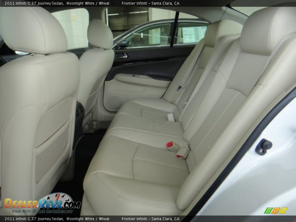 2011 Infiniti G 37 Journey Sedan Moonlight White / Wheat Photo #20