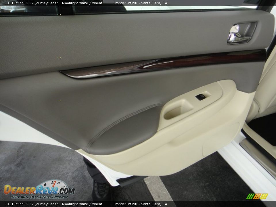 2011 Infiniti G 37 Journey Sedan Moonlight White / Wheat Photo #21