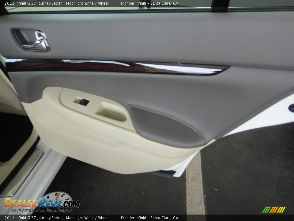 2011 Infiniti G 37 Journey Sedan Moonlight White / Wheat Photo #26