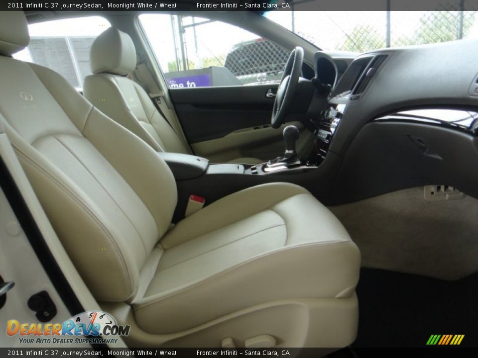 2011 Infiniti G 37 Journey Sedan Moonlight White / Wheat Photo #28