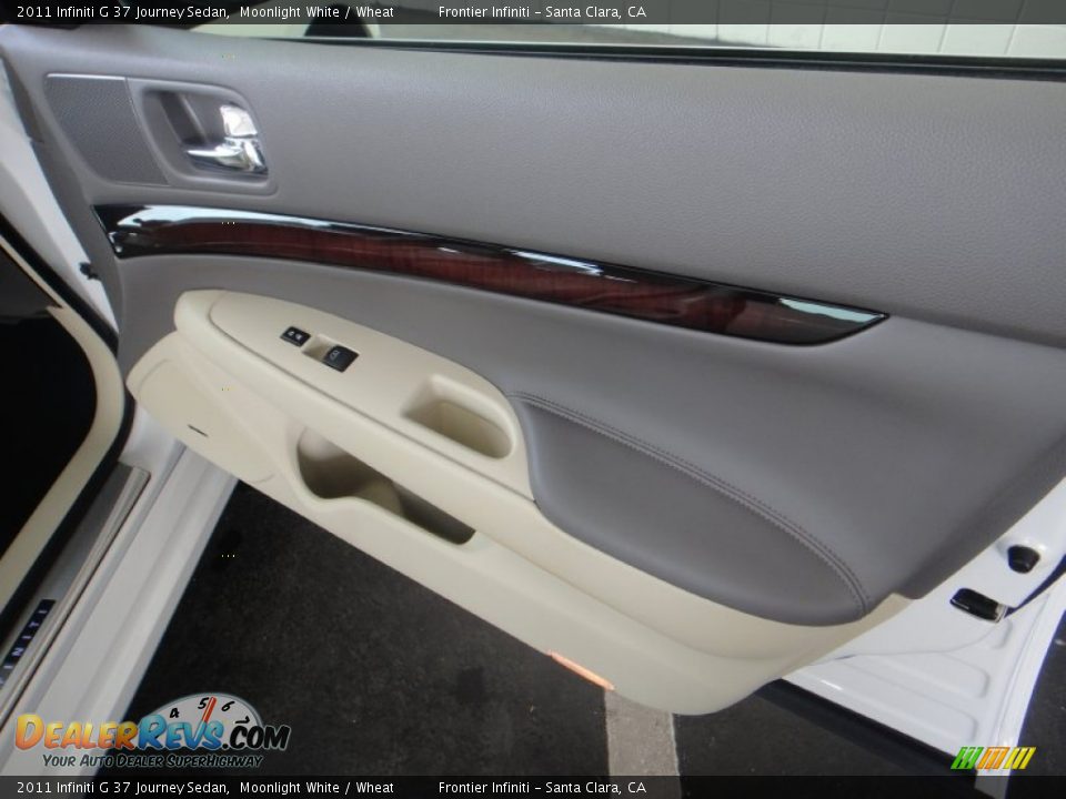 2011 Infiniti G 37 Journey Sedan Moonlight White / Wheat Photo #29