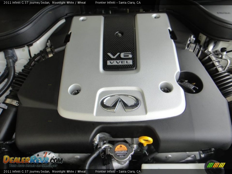 2011 Infiniti G 37 Journey Sedan Moonlight White / Wheat Photo #30