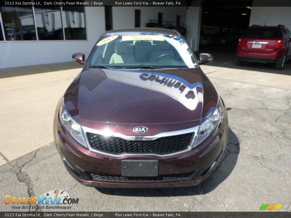 2013 Kia Optima LX Dark Cherry Pearl Metallic / Beige Photo #3
