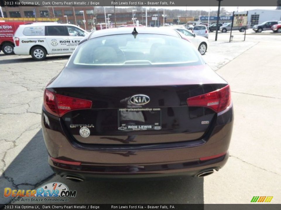 2013 Kia Optima LX Dark Cherry Pearl Metallic / Beige Photo #7